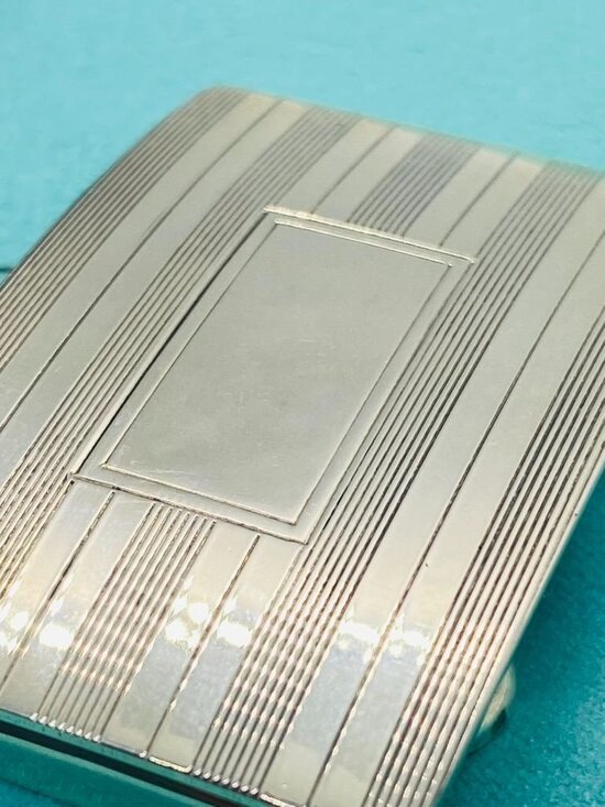 Tiffany & Co Sterling Silver 925 Engine Tuned Buckle Leather Belt main image 7